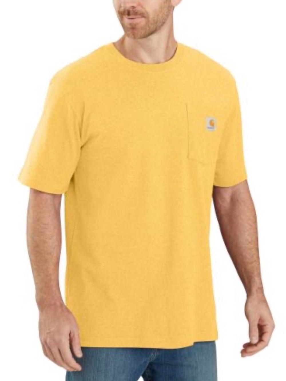 Carhartt Short-Sleeve Pocket T-Shirt in Yellow